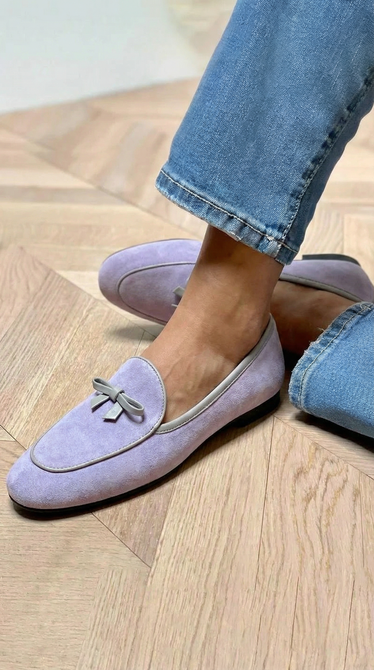 Geneviève | Elegantní ploché boty s mašlí