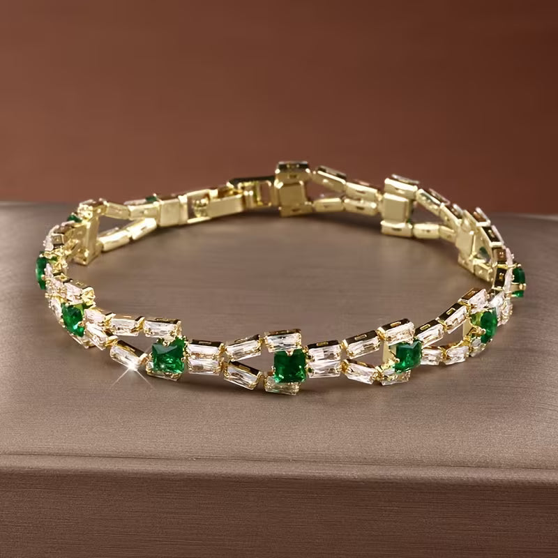 Verde Link Tenisový náramek | Zlato