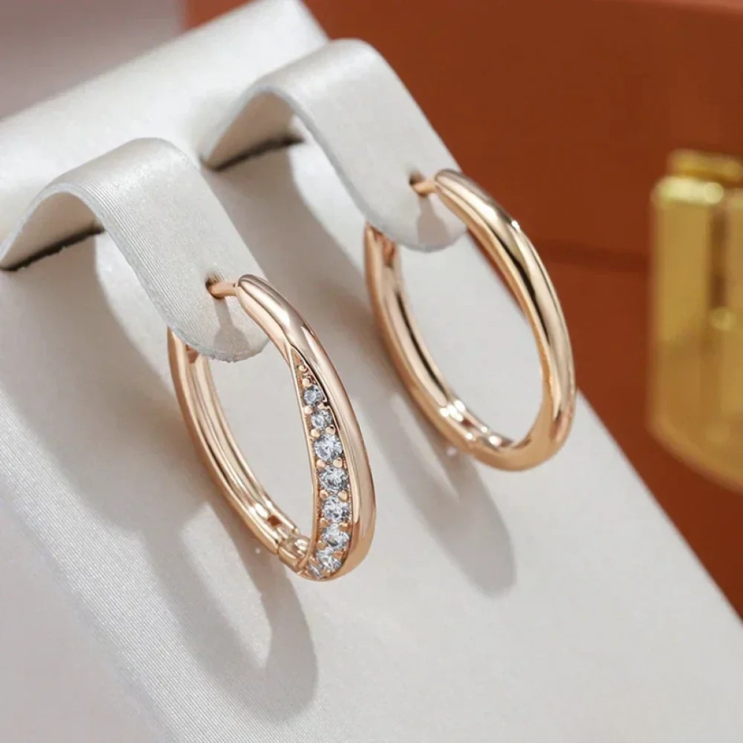 Milagros – Elegantní zlaté náušnice