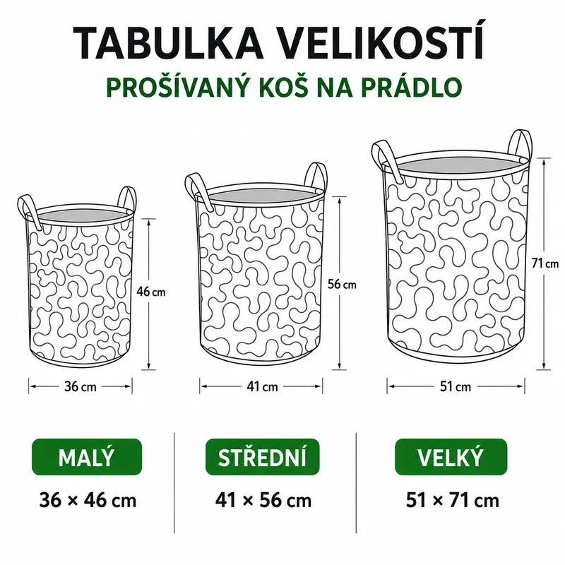 Mirela | Košík na prádlo prošívaný
