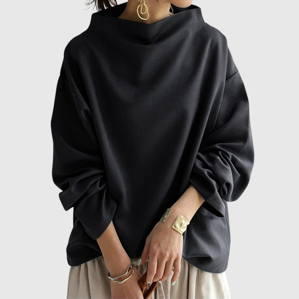 Gabriela – Elegantní pulovr s vysokým límcem