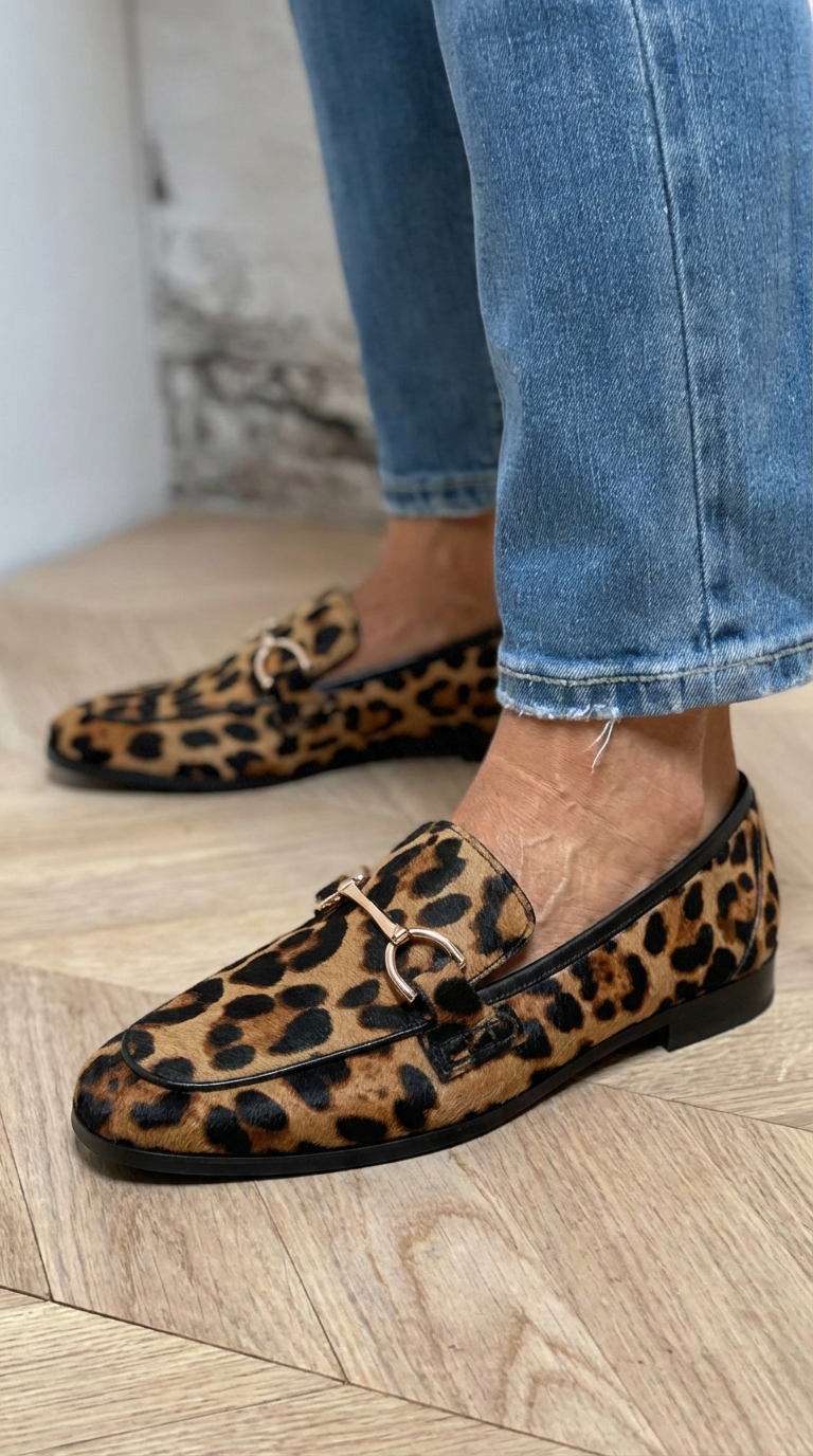Adrianna | Mokasíny s leopardím vzorem